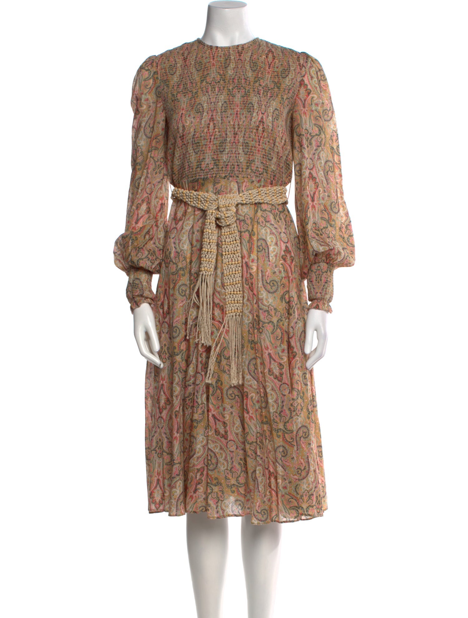 Zimmermann Floral Print Midi Length Dress