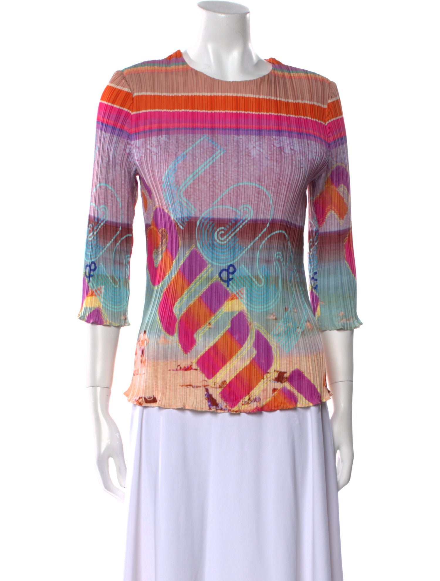 Zimmermann Printed Bateau Neckline Blouse