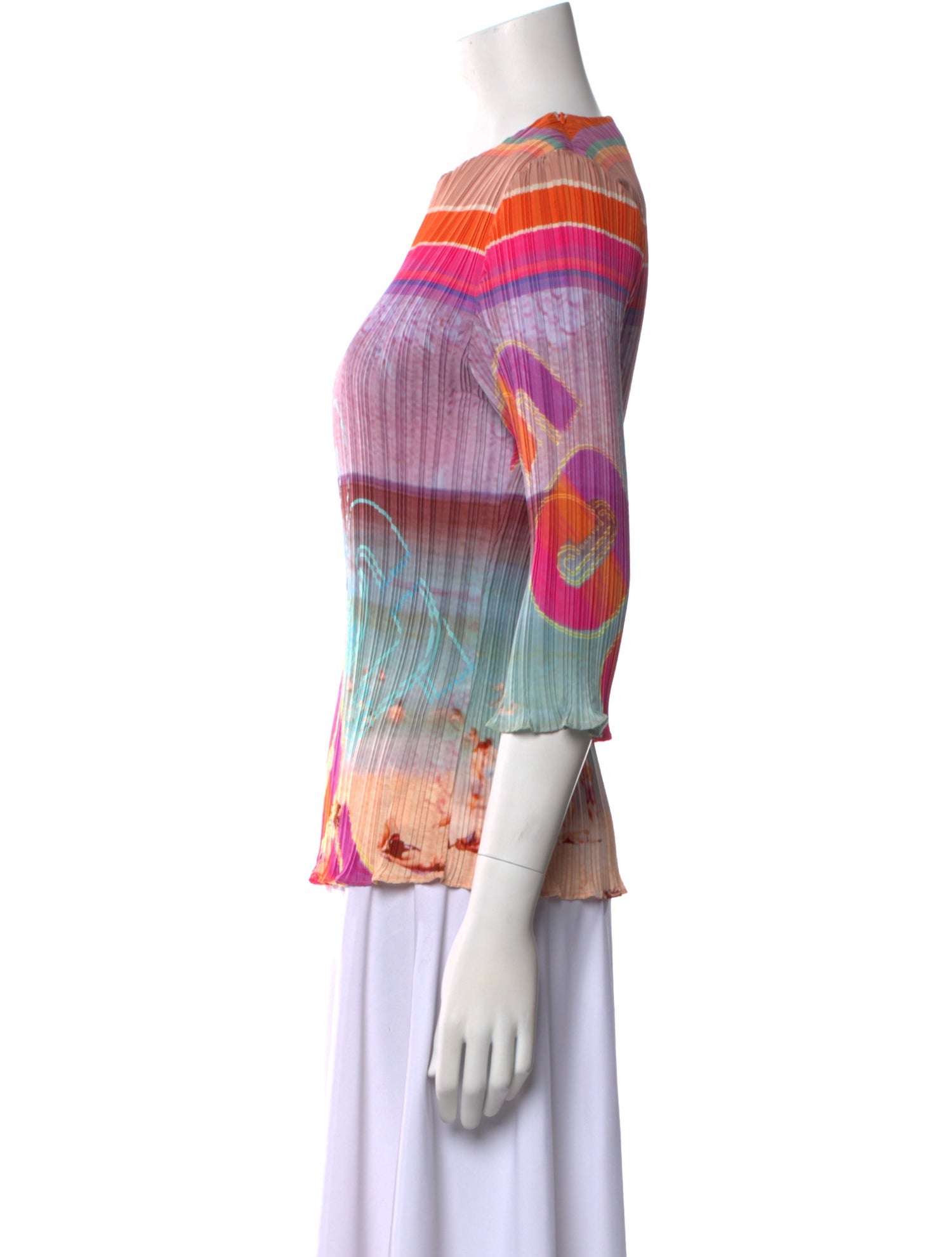 Zimmermann Printed Bateau Neckline Blouse