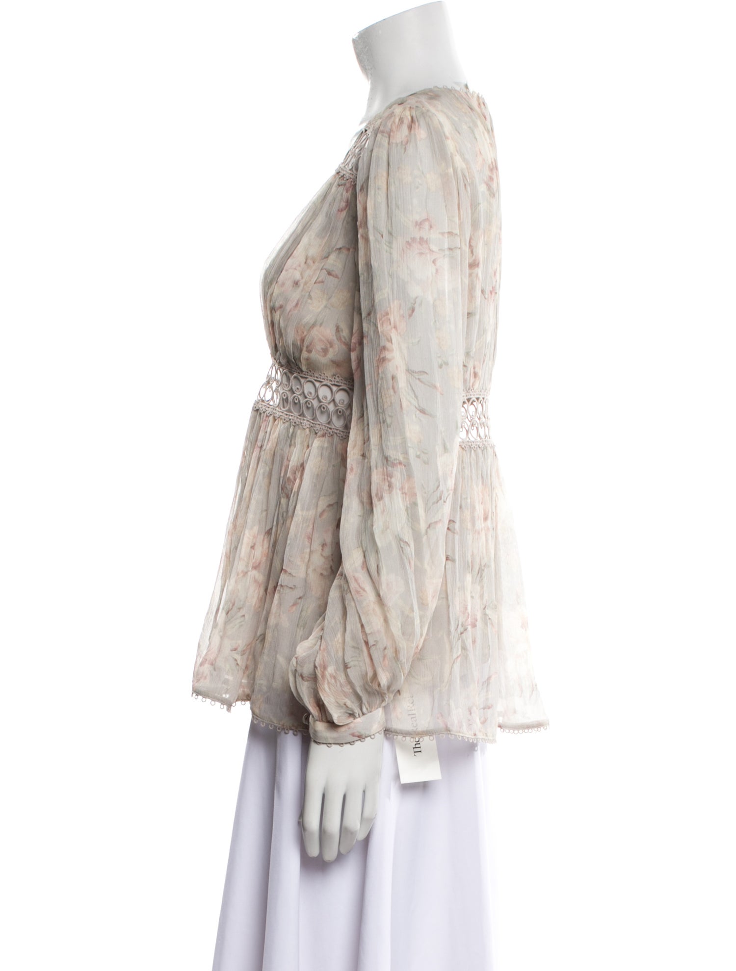 Zimmermann Silk Floral Print Blouse