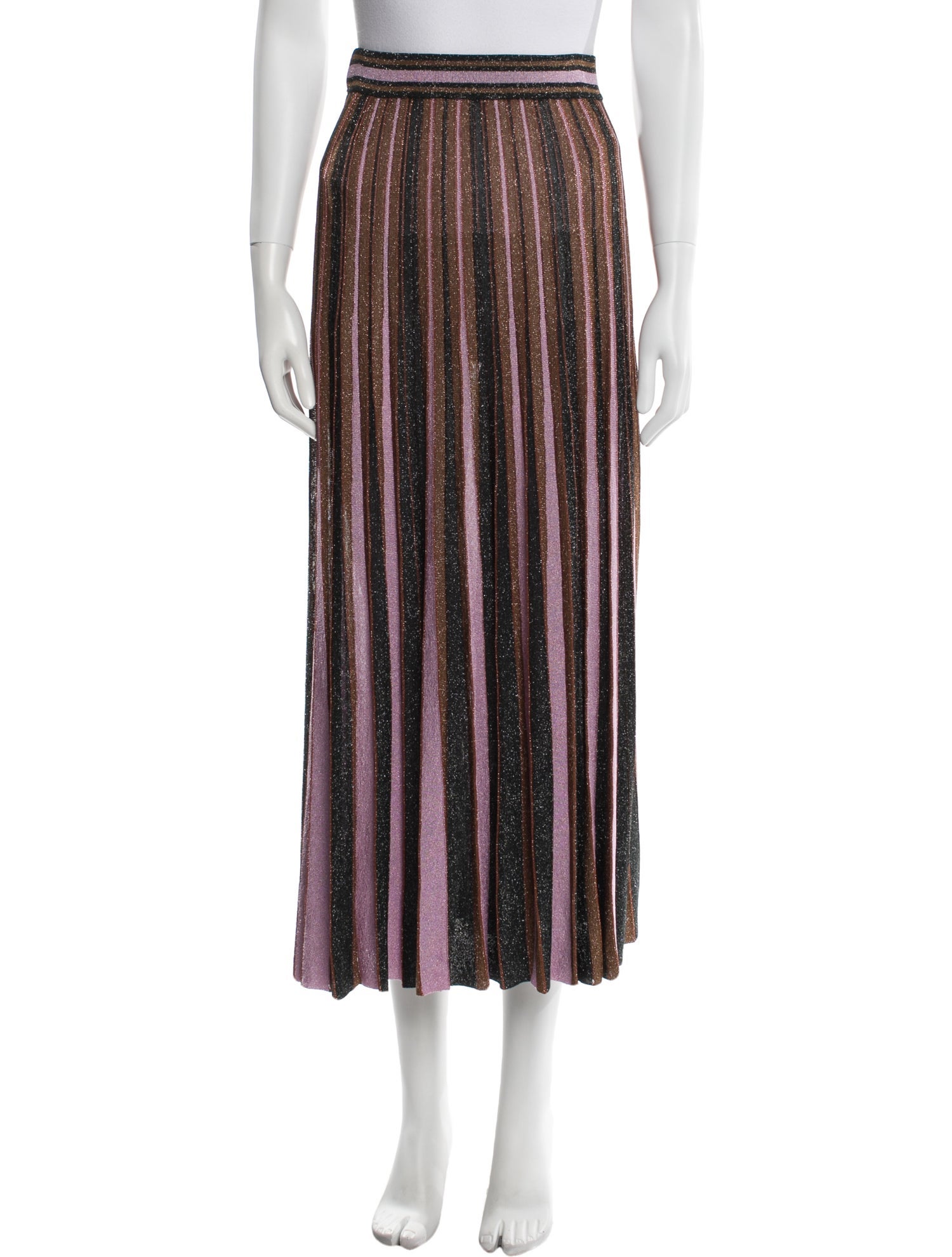 Zimmermann Striped Midi Length Skirt