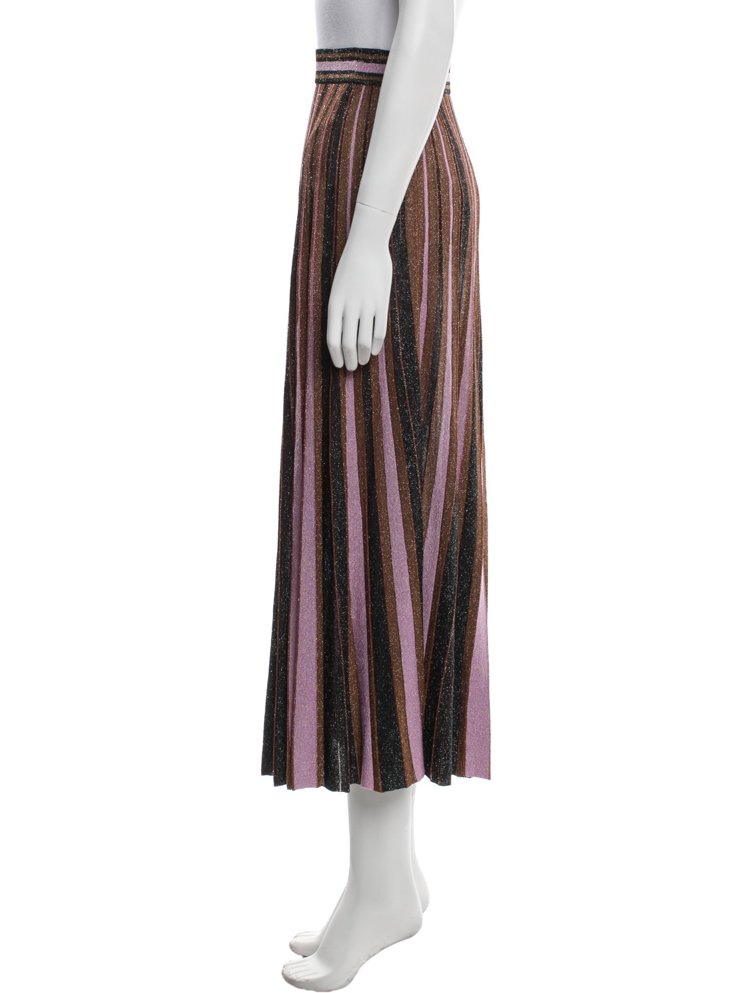 Zimmermann Striped Midi Length Skirt