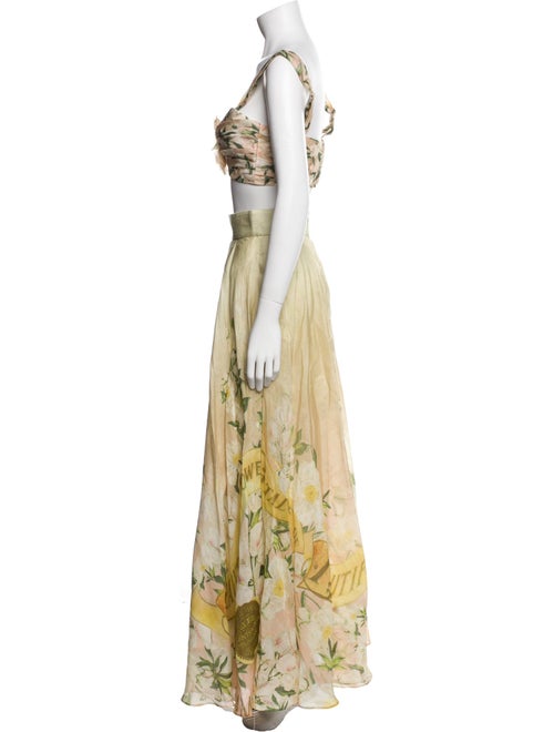 Zimmermann Linen Printed Skirt Set