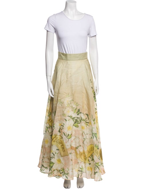 Zimmermann Linen Printed Skirt Set