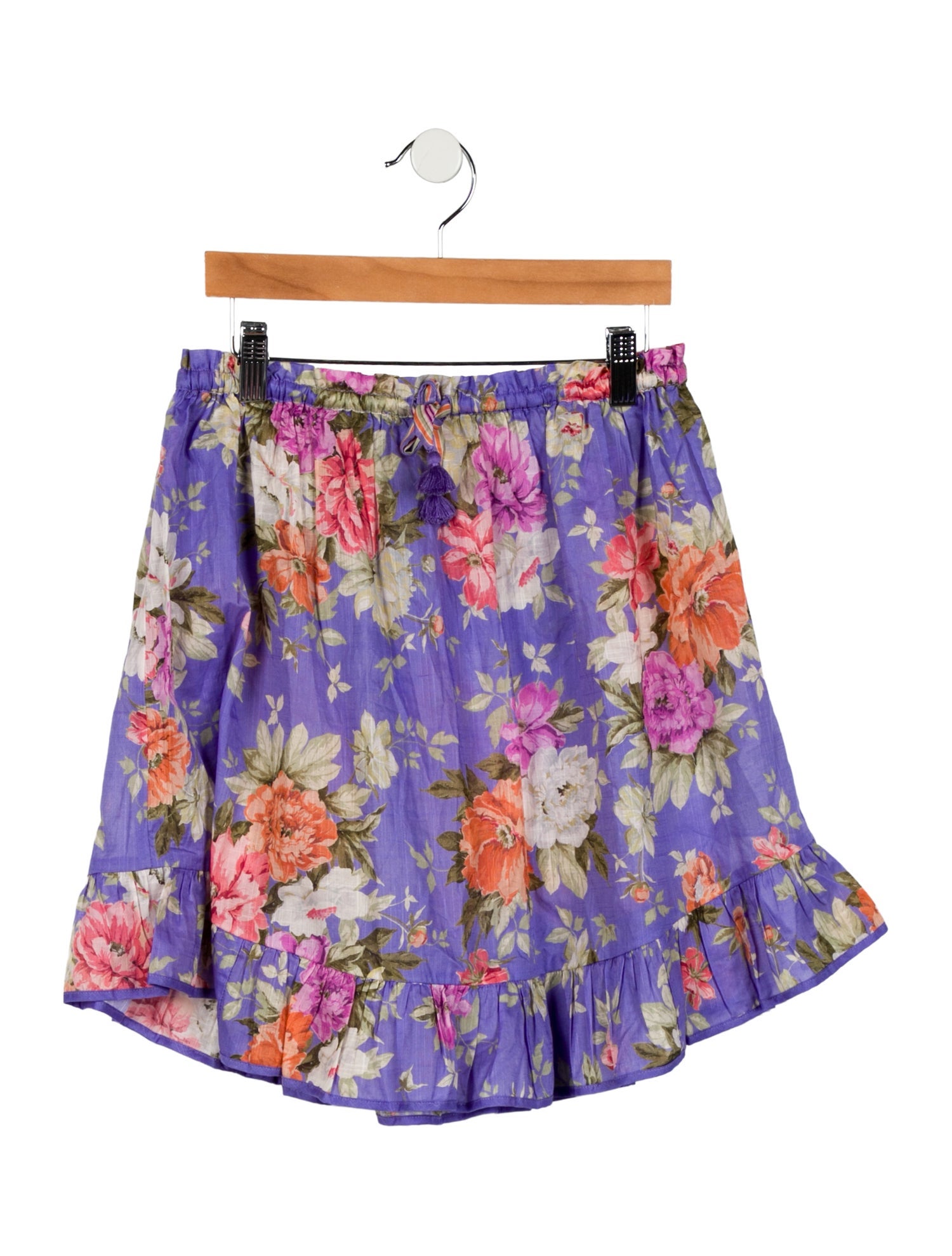 Zimmermann Girls' Floral Print Skirt