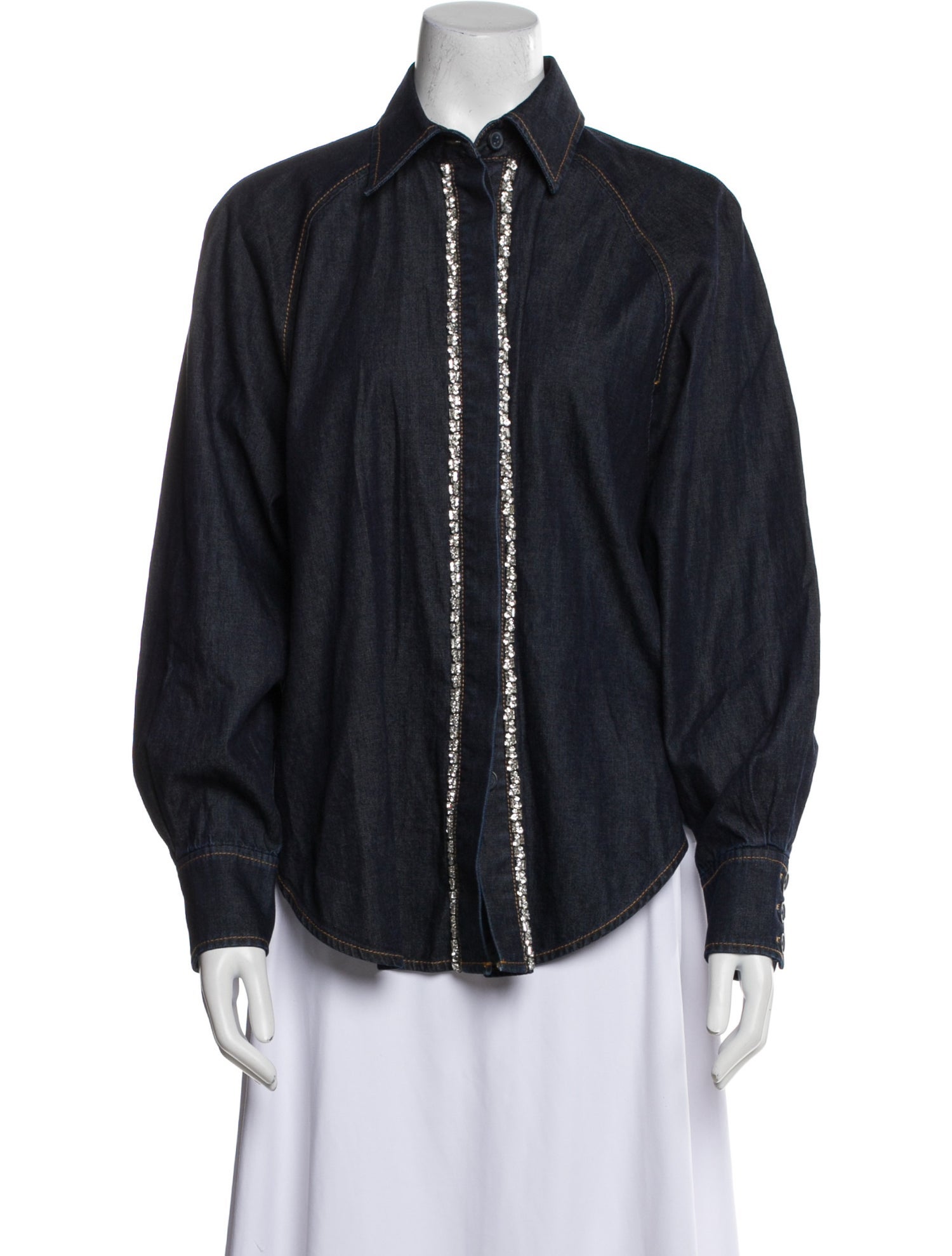 Zimmermann Long Sleeve Button-Up Top