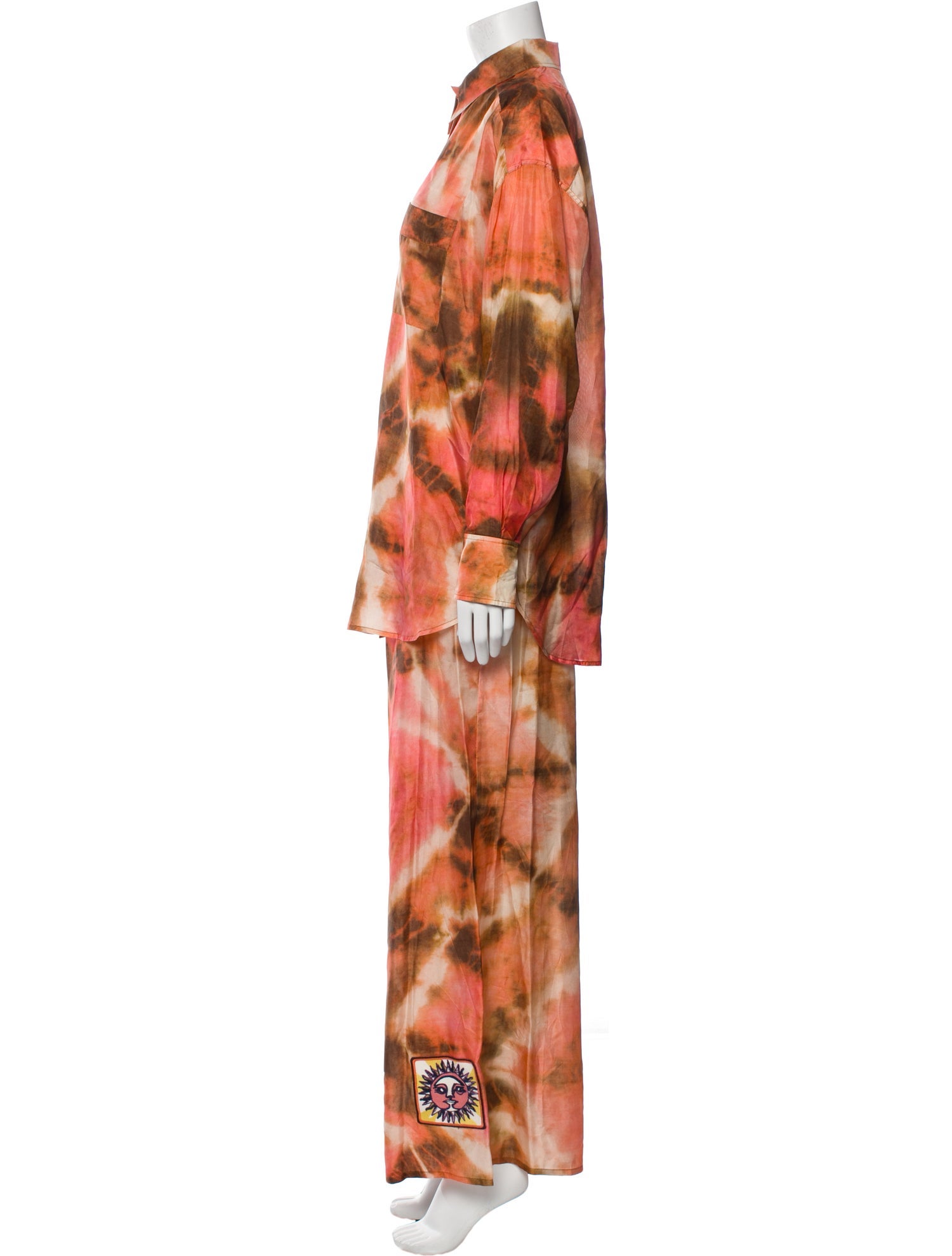 Zimmermann Silk Tie-Dye Print Set w/ Tags