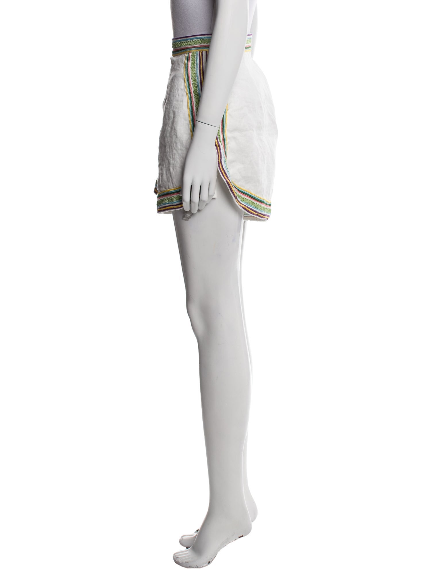 Zimmermann Linen Mini Shorts