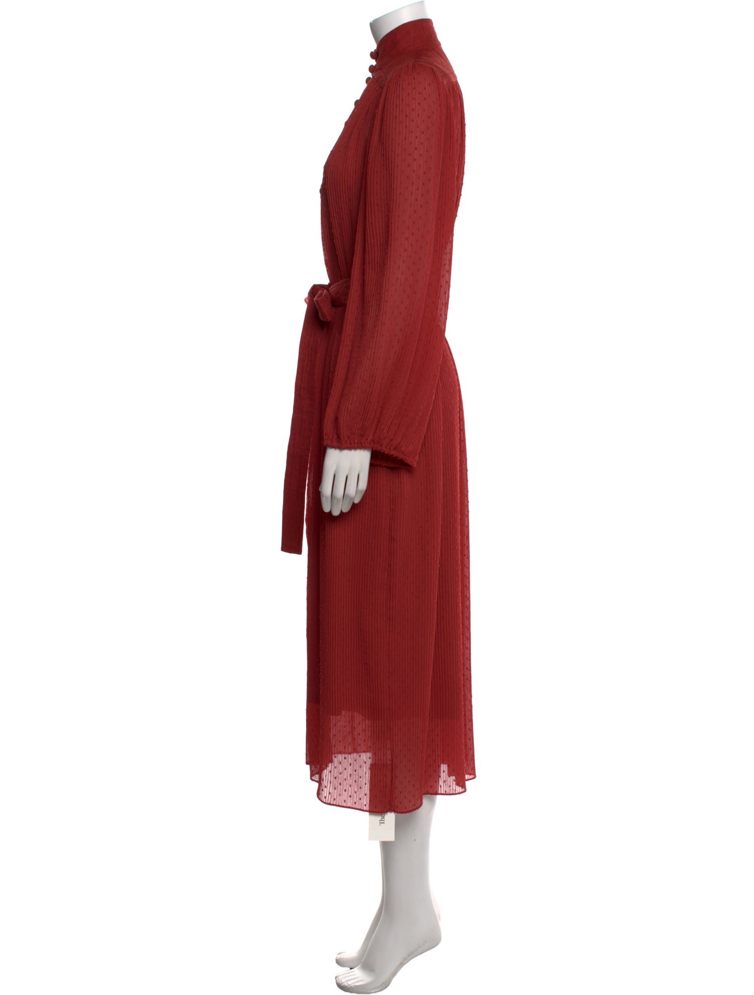 Zimmermann Mock Neck Long Dress
