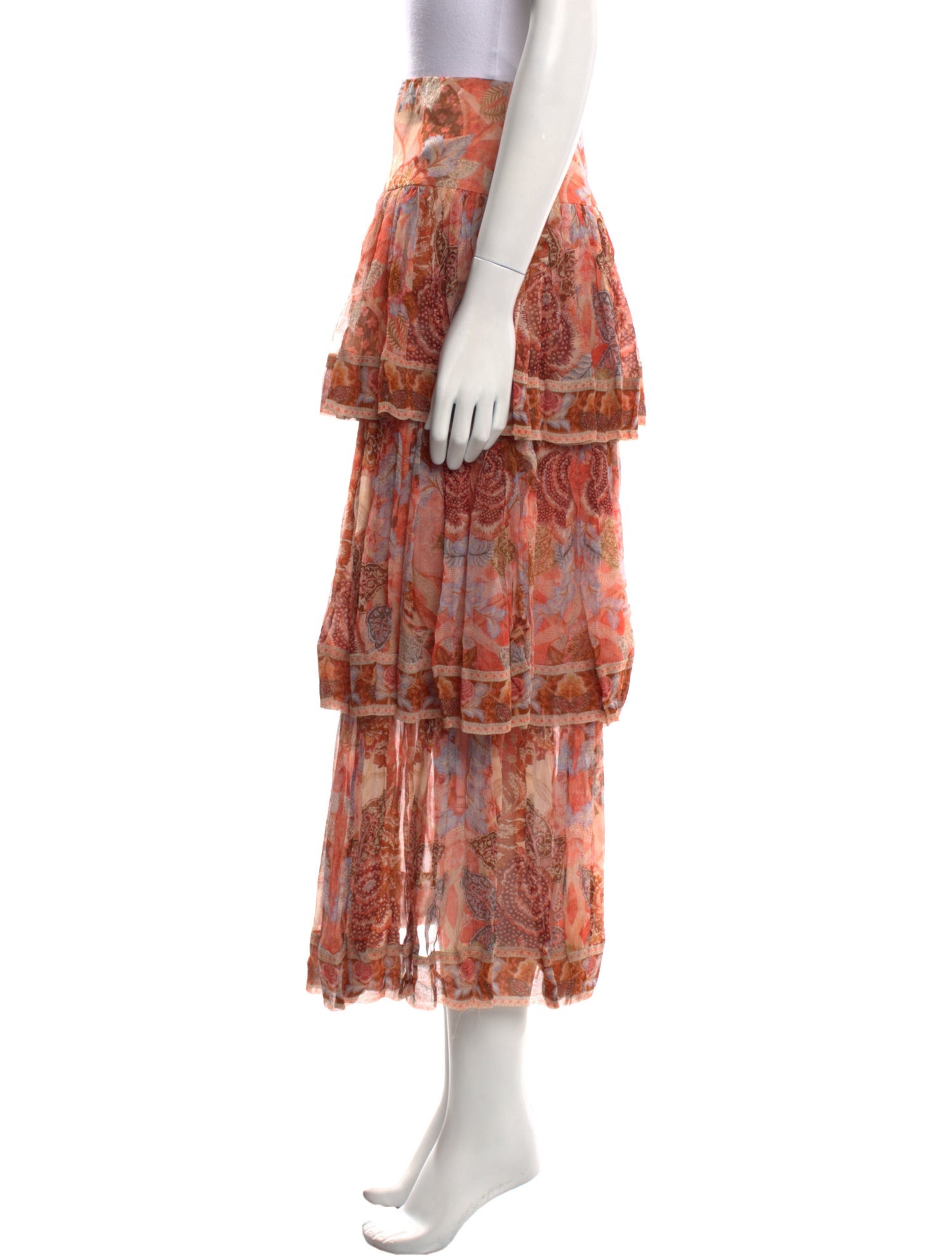 Zimmermann Silk Midi Length Skirt