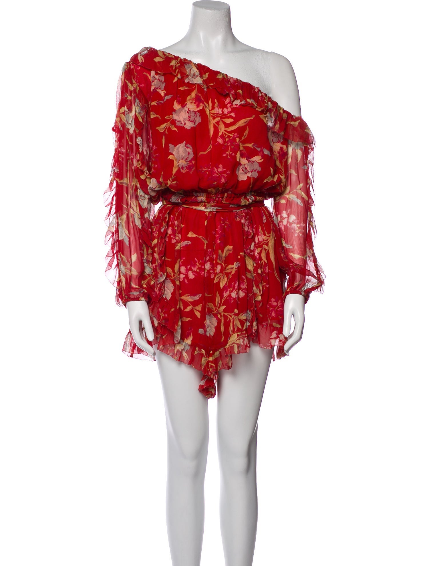 Zimmermann Silk Floral Print Romper