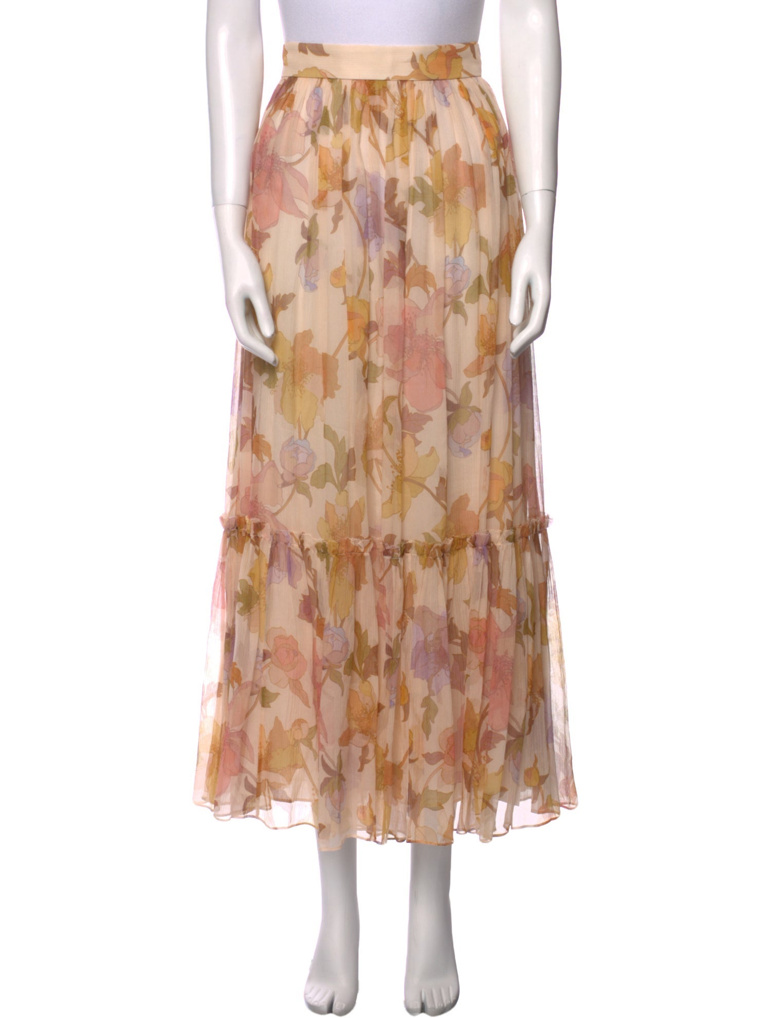 Zimmermann Silk Midi Length Skirt