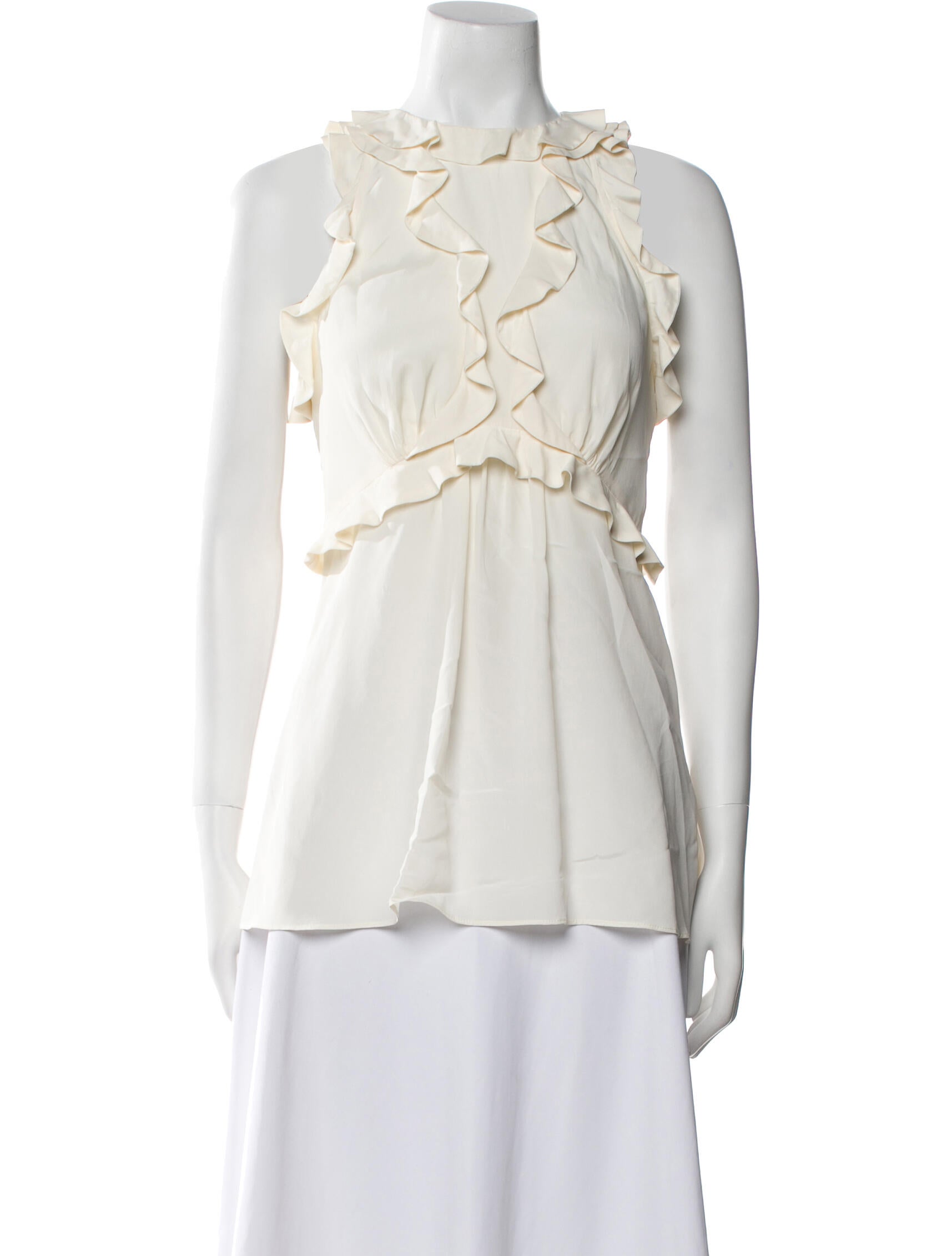 Zimmermann Silk Square Neckline Blouse