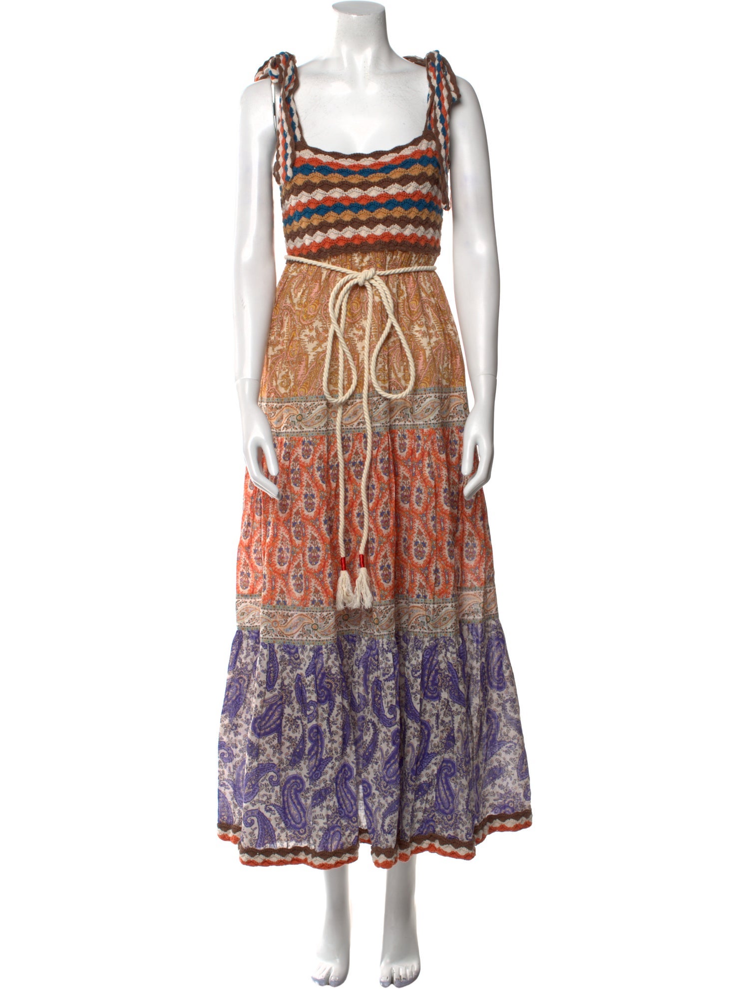 Zimmermann Paisley Print Long Dress