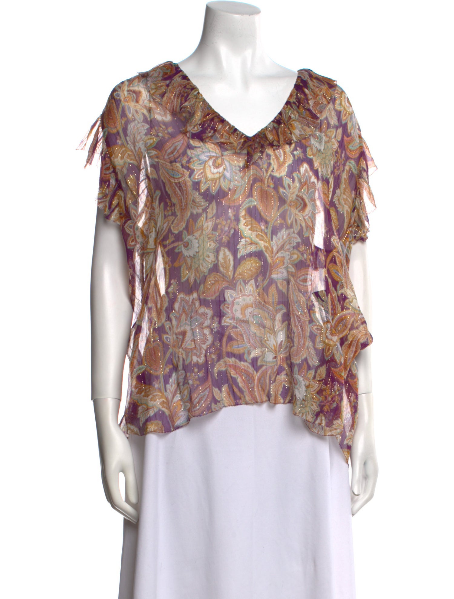 Zimmermann Silk Floral Print Blouse