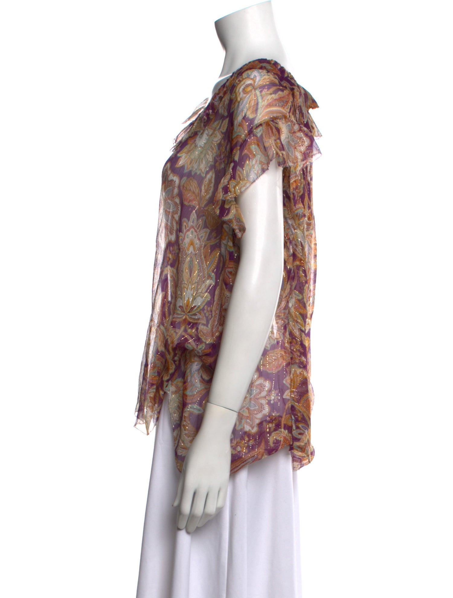 Zimmermann Silk Floral Print Blouse