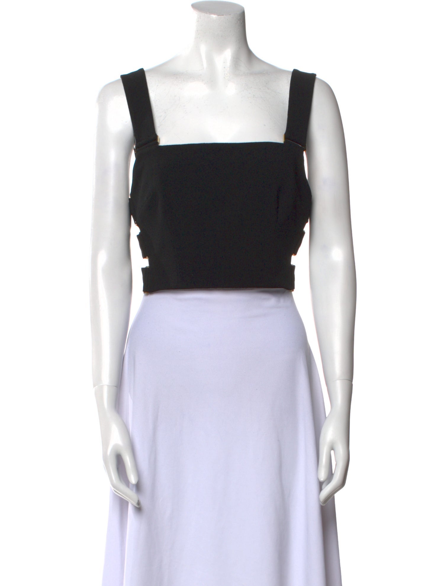 Zimmermann Square Neckline Sleeveless Crop Top