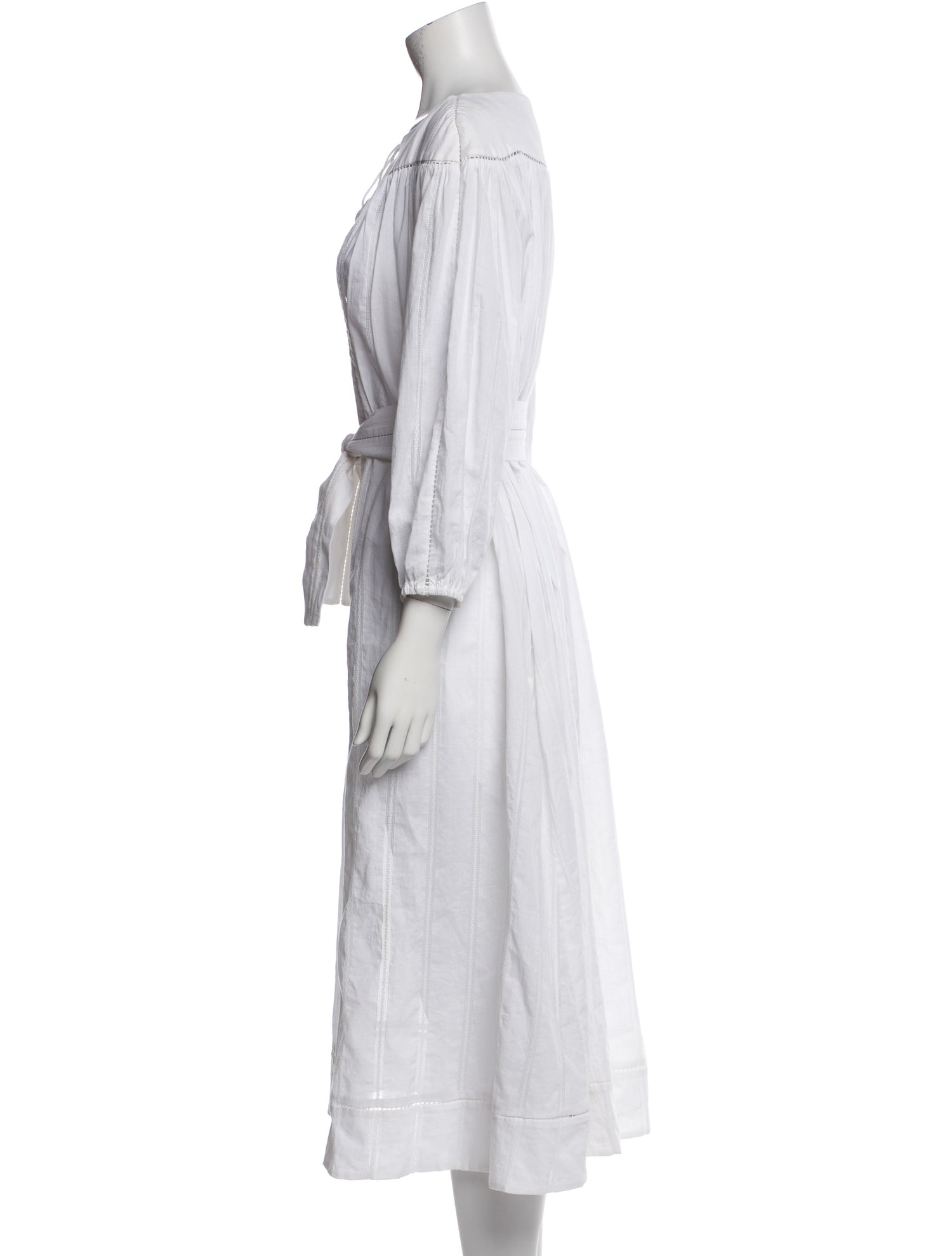 Zimmermann Tie Neck Midi Length Dress