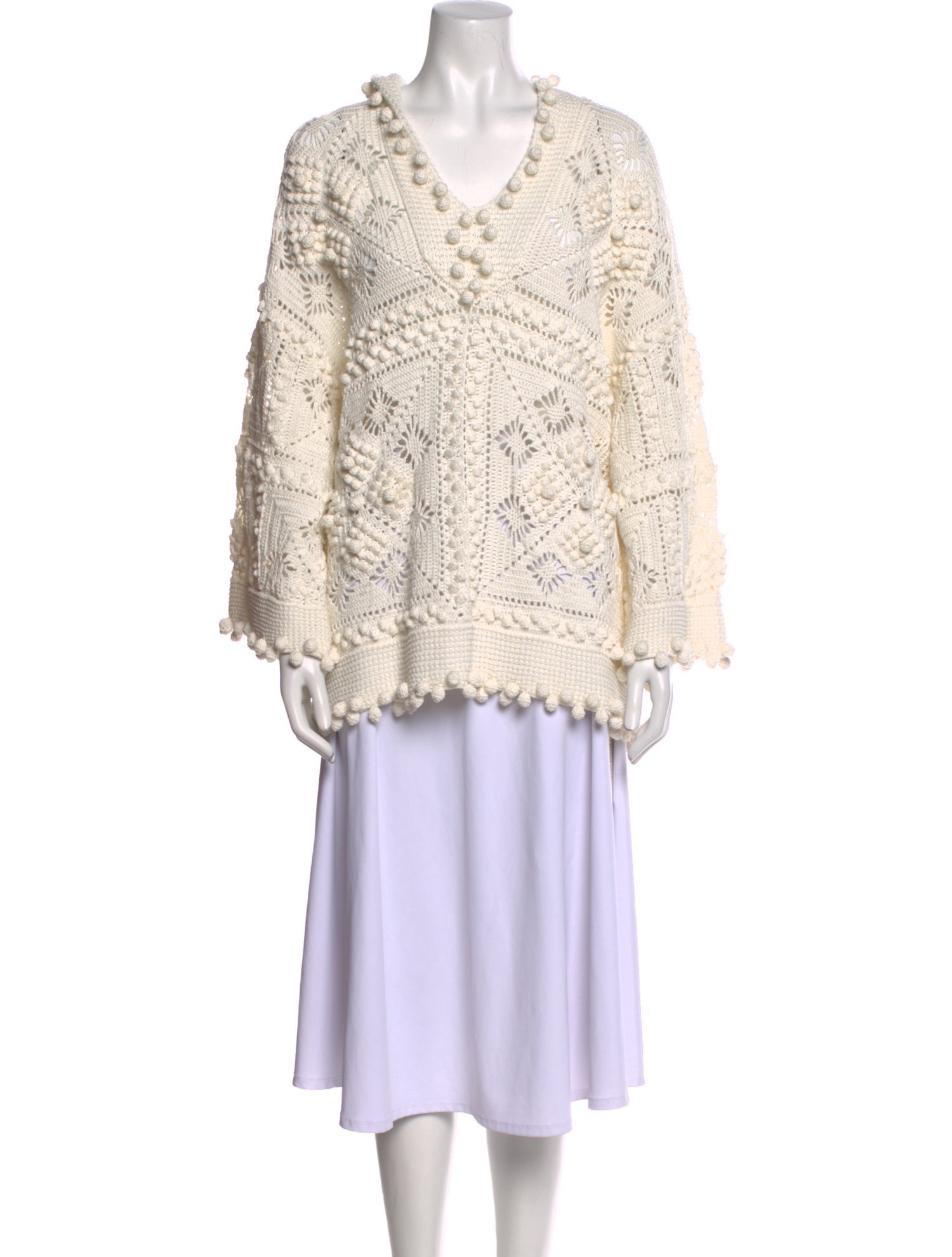 Zimmermann Printed V-Neck Sweater
