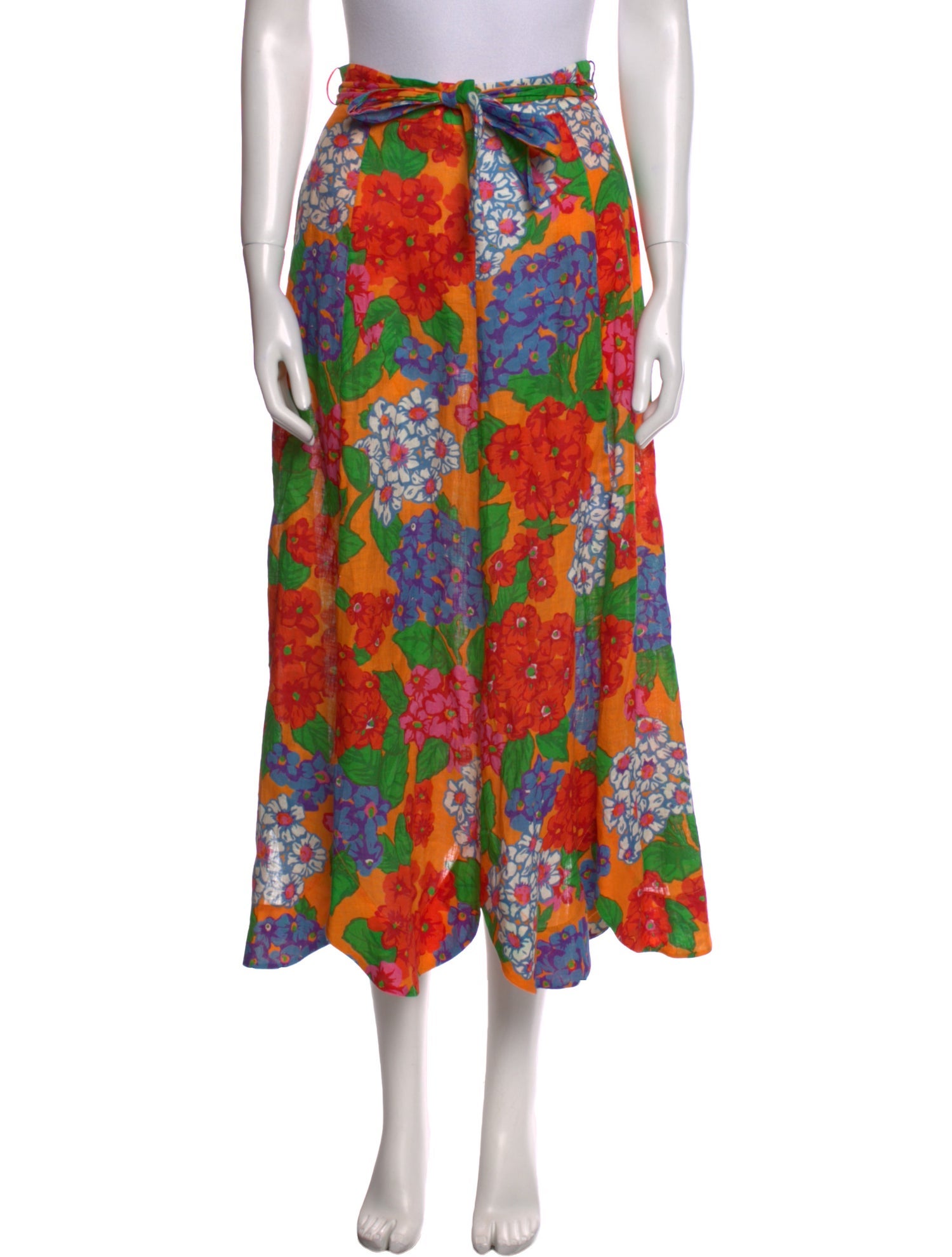 Zimmermann Linen Midi Length Skirt