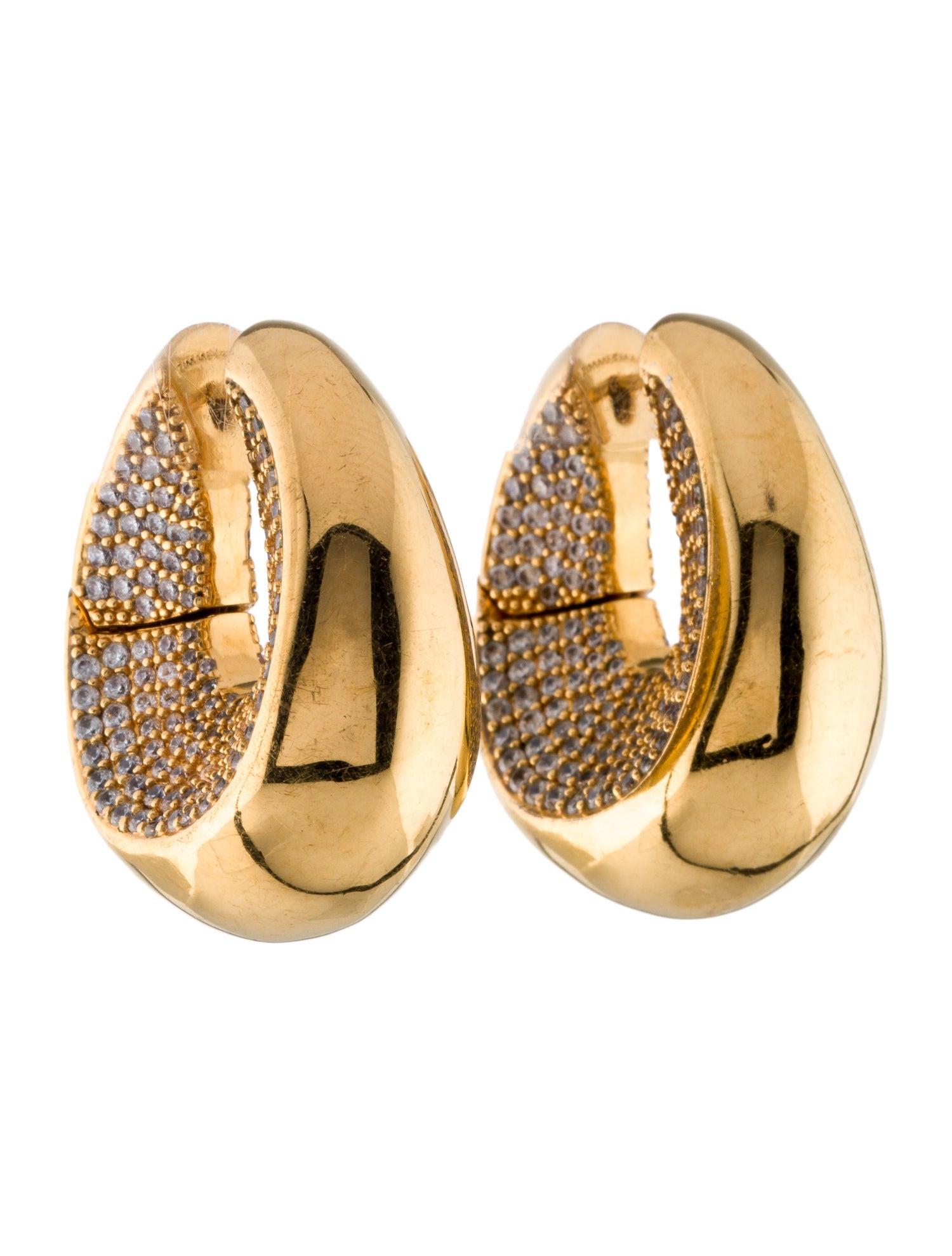 Zimmermann Crystal Carved Hoop Earrings