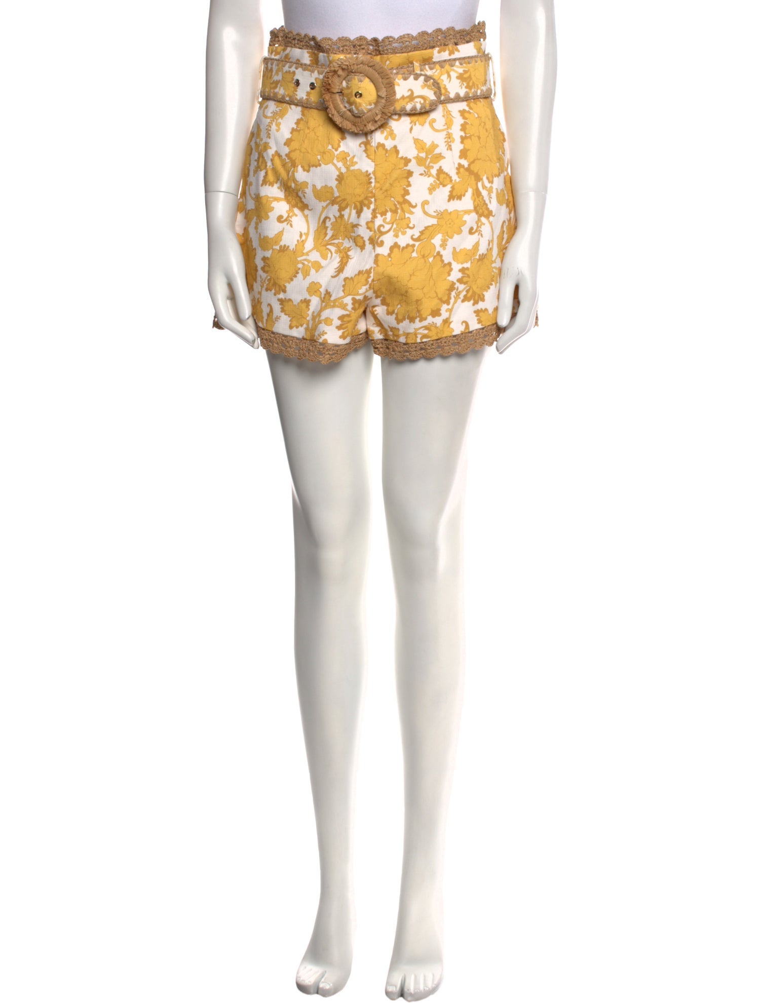 Zimmermann Printed Mini Shorts