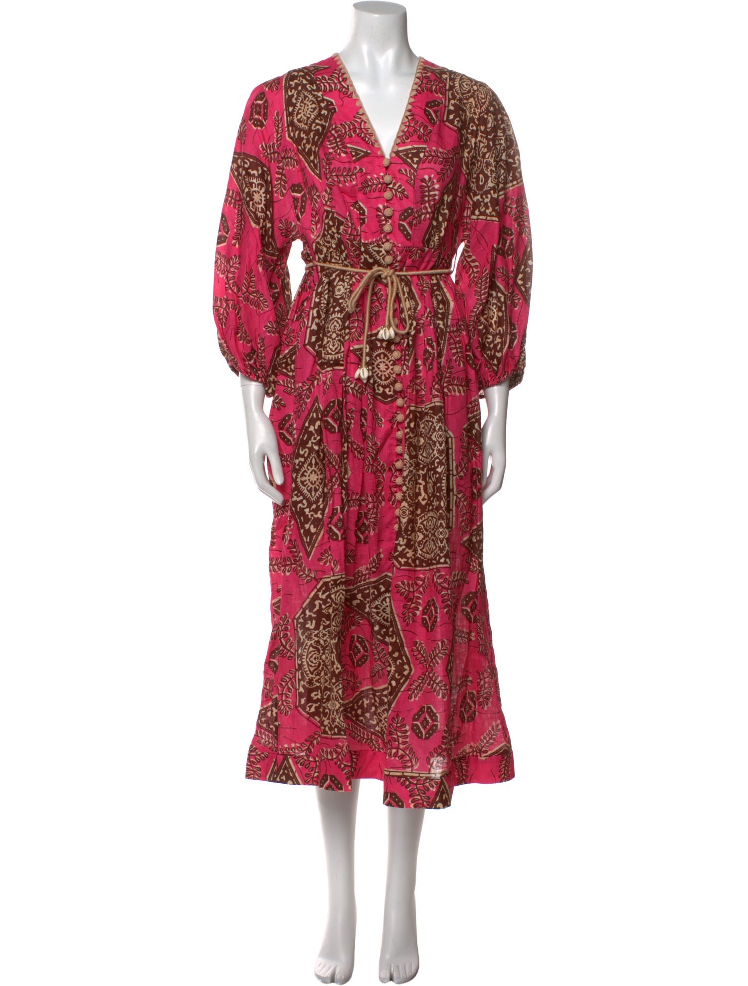 Zimmermann Linen Midi Length Dress