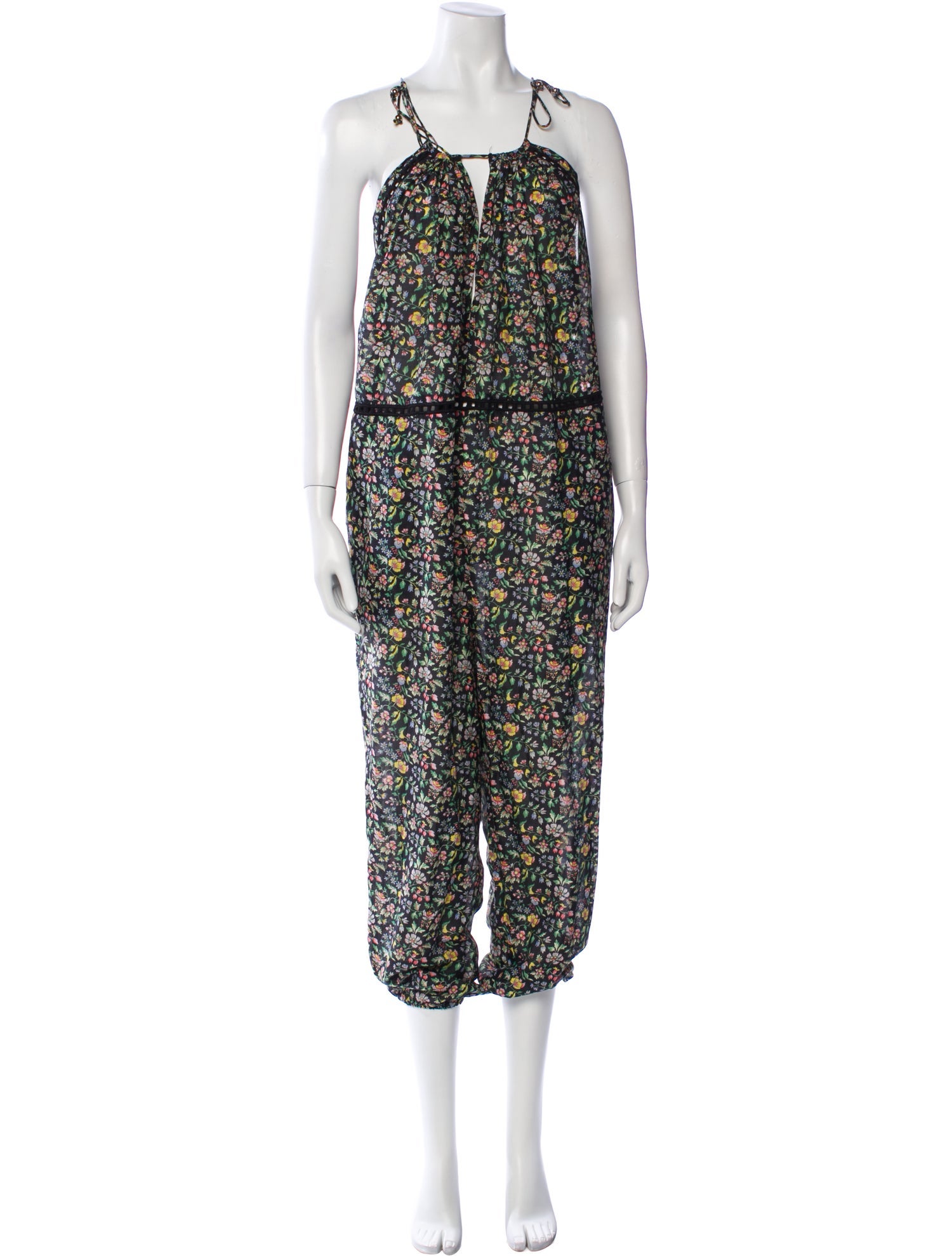 Zimmermann Floral Print Square Neckline Jumpsuit