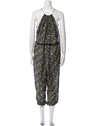 Zimmermann Floral Print Square Neckline Jumpsuit