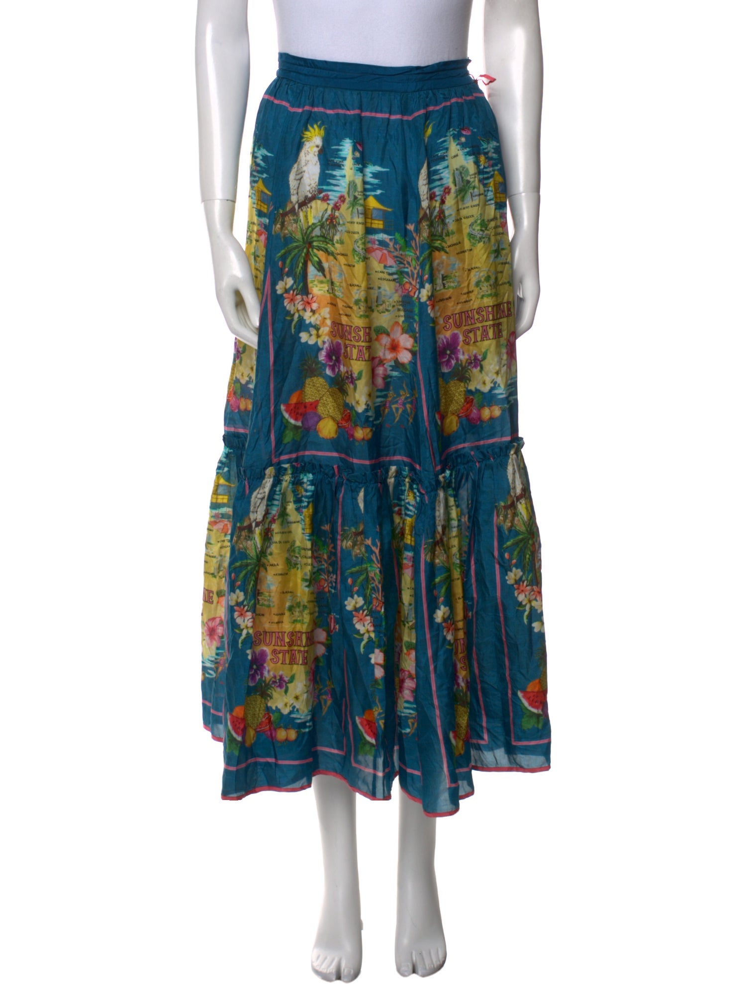 Zimmermann Silk Midi Length Skirt