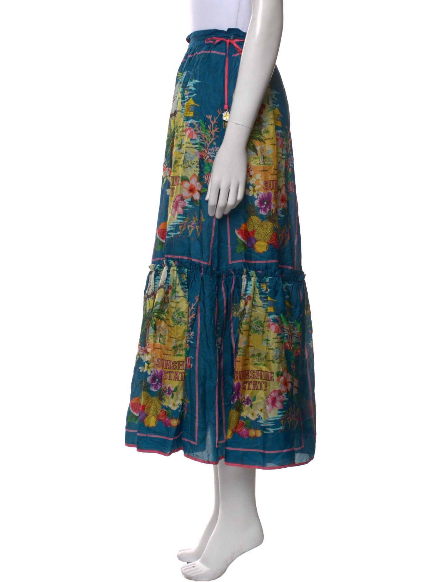 Zimmermann Silk Midi Length Skirt