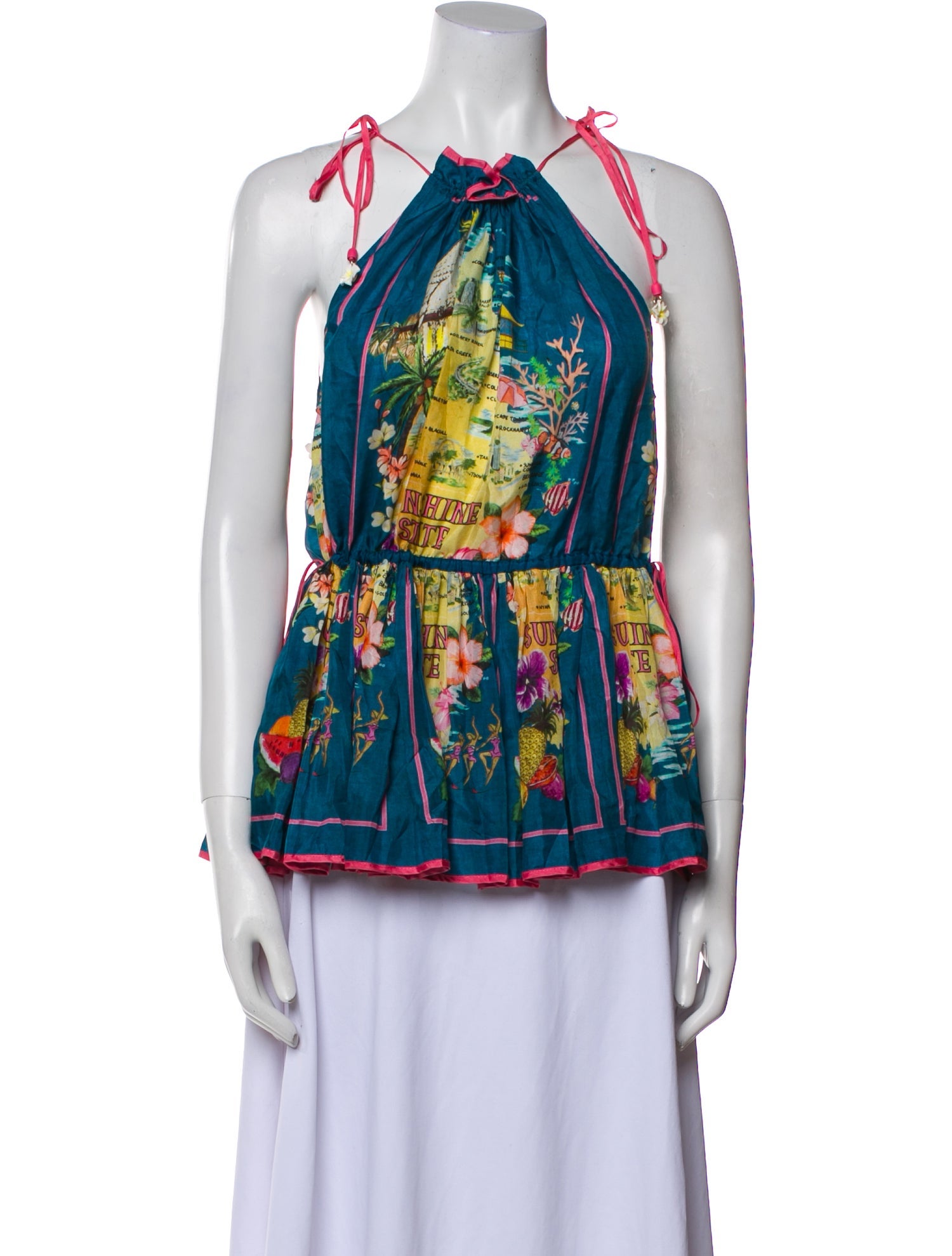 Zimmermann Silk Printed Blouse w/ Tags