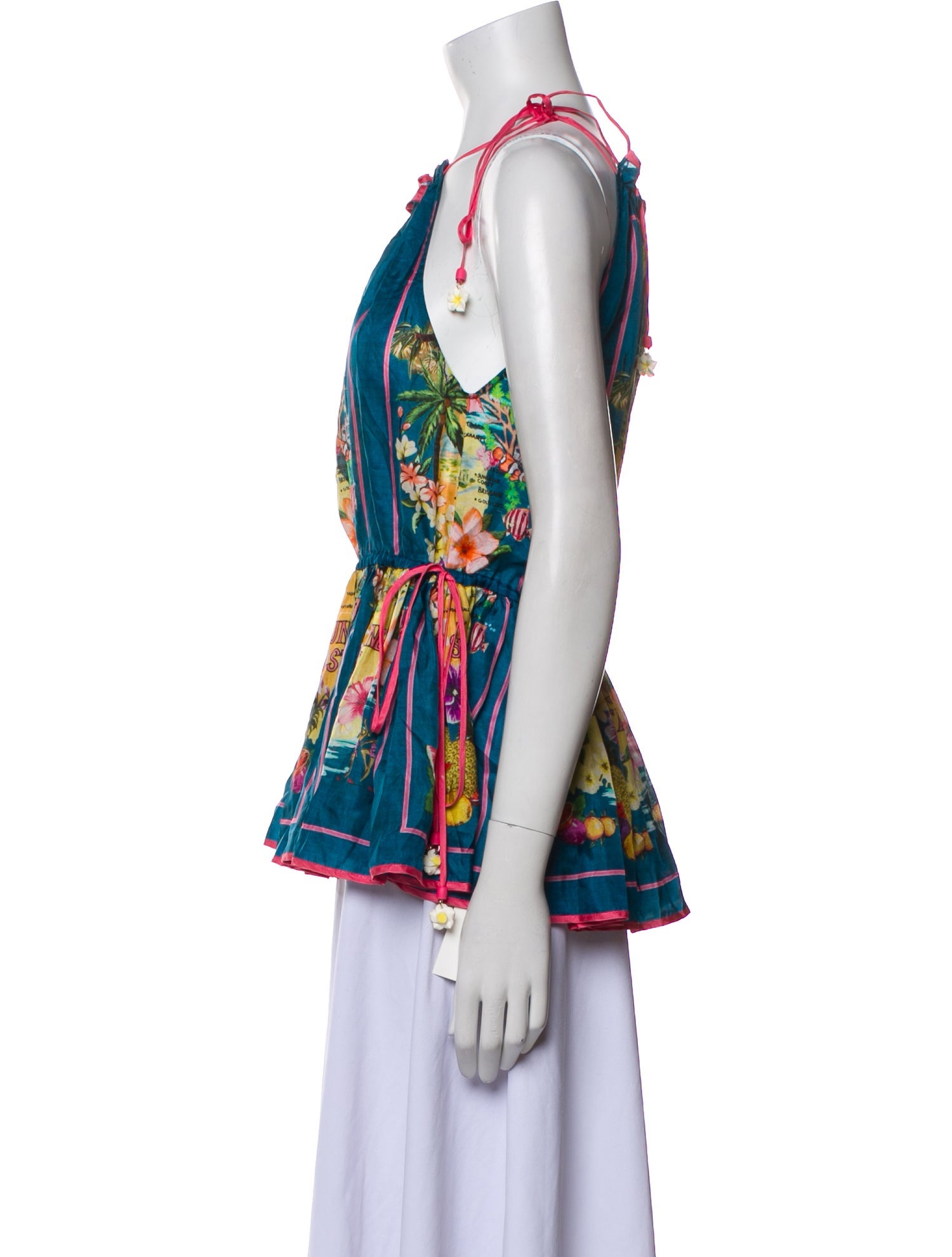 Zimmermann Silk Printed Blouse w/ Tags