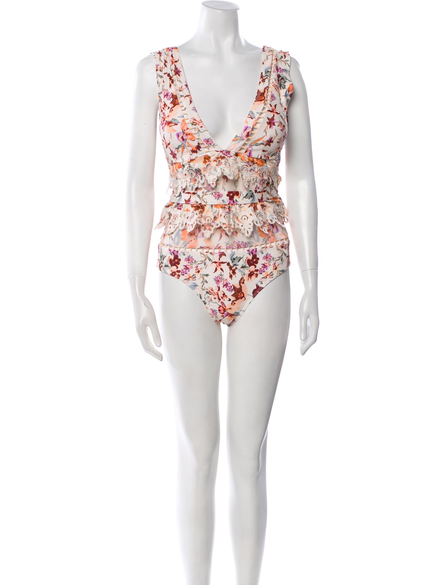 Zimmermann Floral Print One-Piece w/ Tags