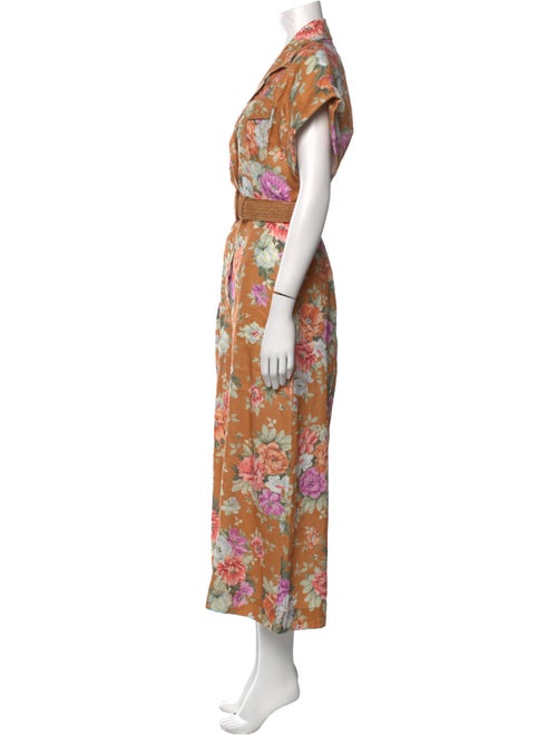 Zimmermann Silk Floral Print Jumpsuit