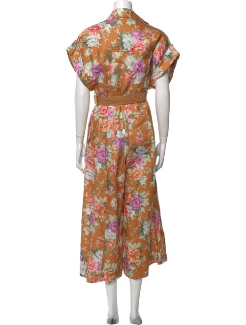 Zimmermann Silk Floral Print Jumpsuit