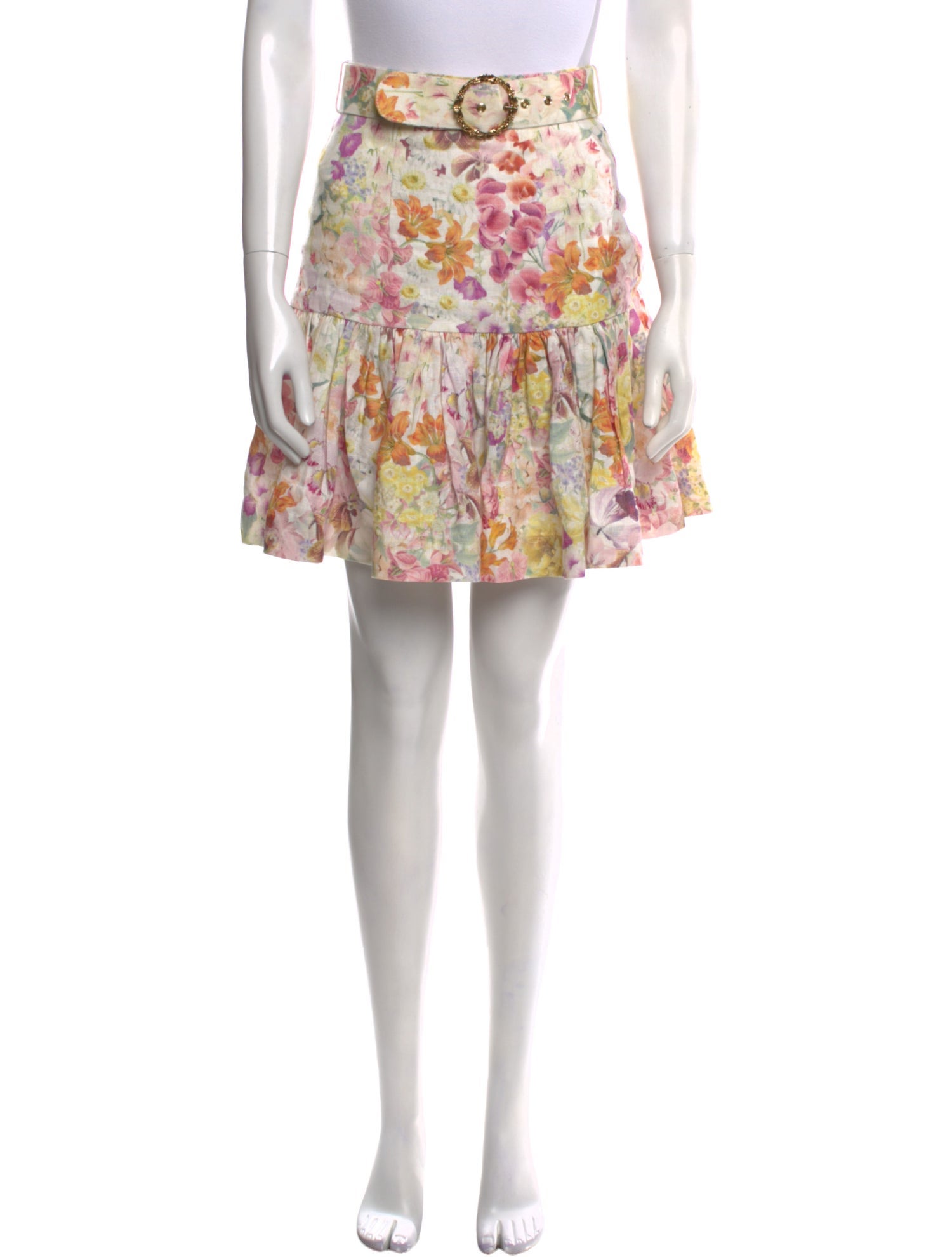 Zimmermann Linen Knee-Length Skirt