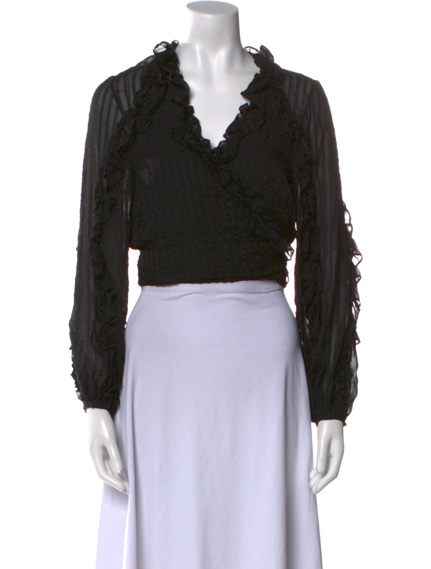 Zimmermann Silk V-Neck Crop Top