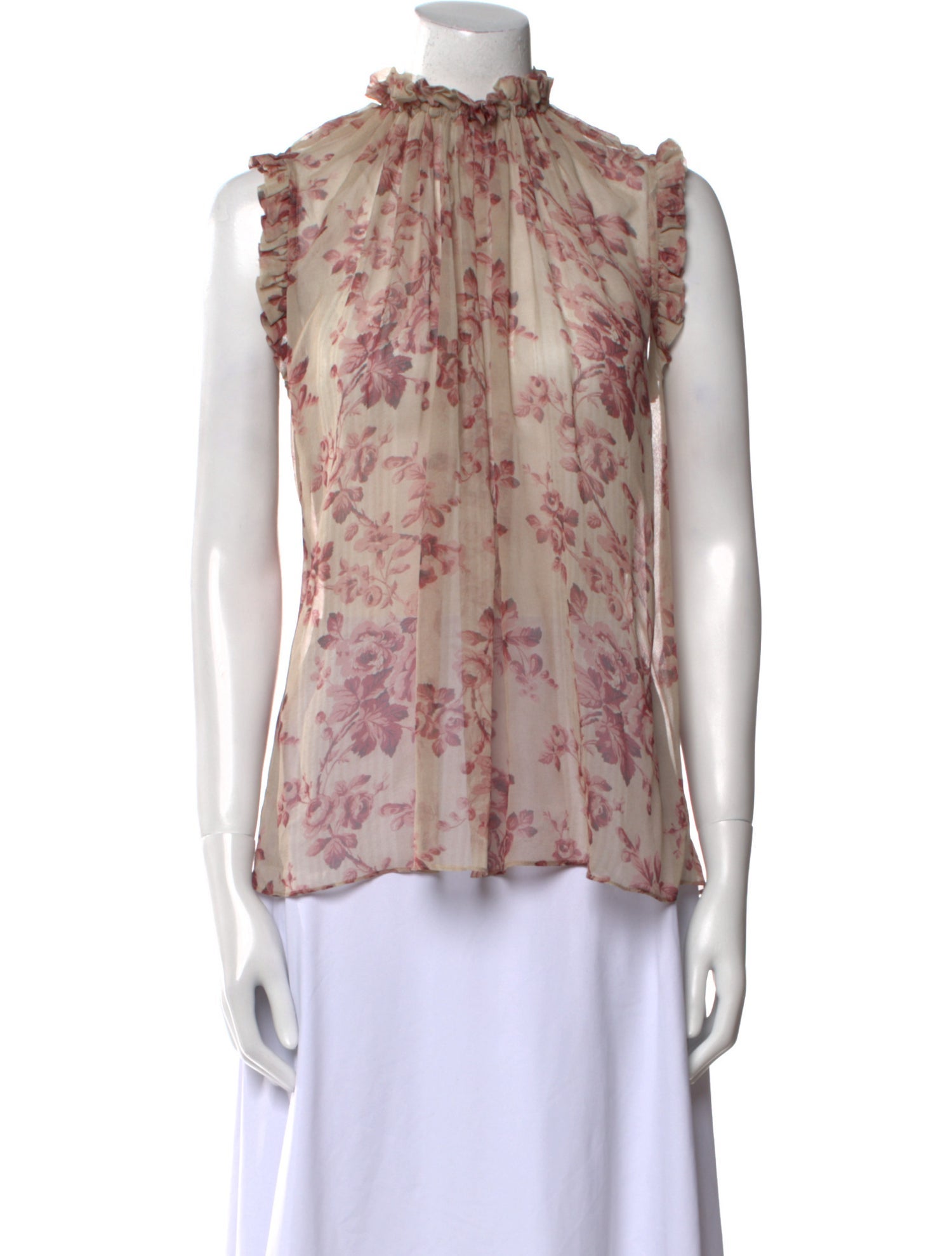 Zimmermann Silk Floral Print Blouse