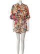 Zimmermann Linen Floral Print Romper