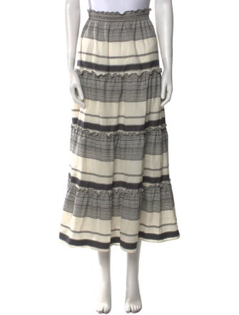 Zimmermann Striped Midi Length Skirt