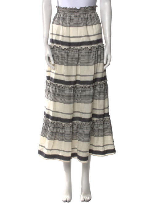 Zimmermann Striped Midi Length Skirt