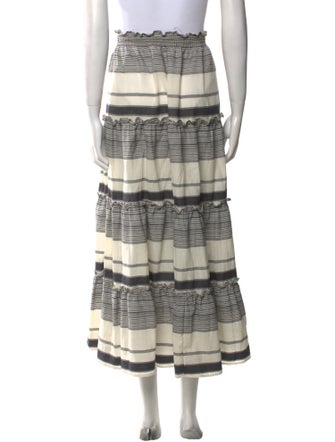 Zimmermann Striped Midi Length Skirt