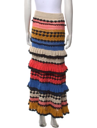 Zimmermann Striped Midi Length Skirt