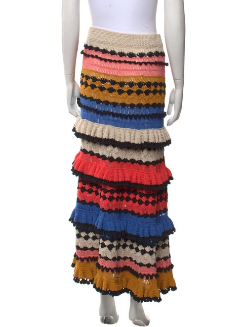 Zimmermann Striped Midi Length Skirt