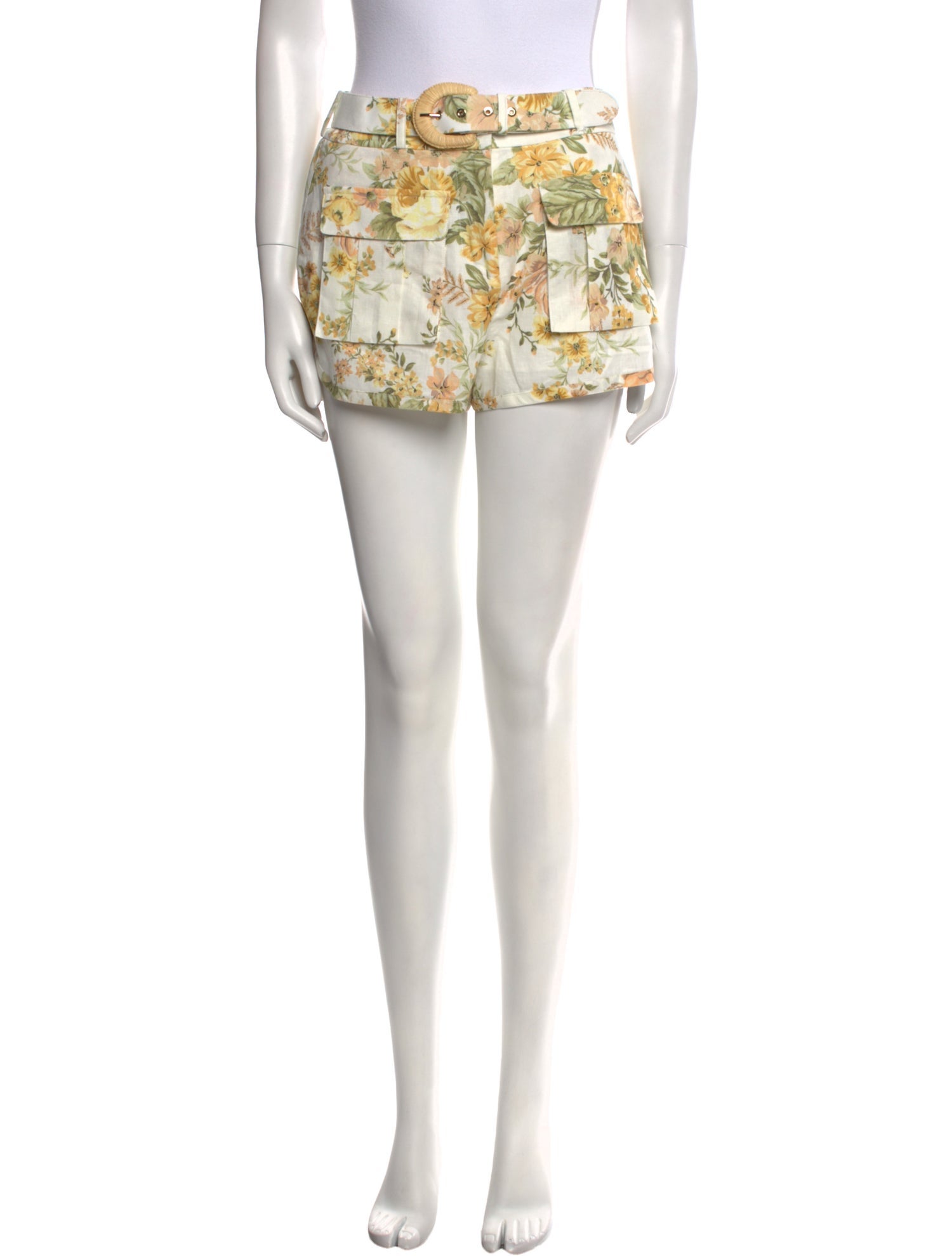 Zimmermann Linen Mini Shorts