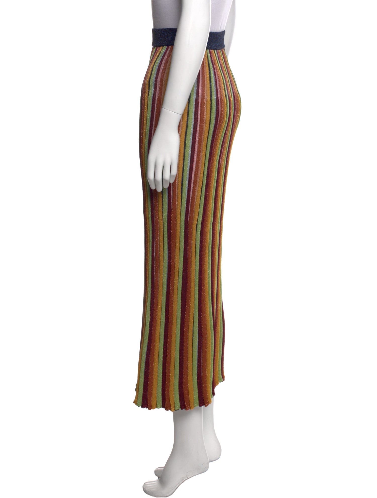 Zimmermann Striped Midi Length Skirt
