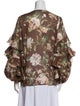 Zimmermann Floral Print V-Neck Blouse