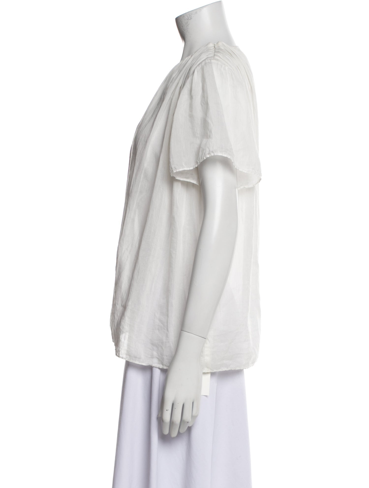 Zimmermann Crew Neck Short Sleeve Top