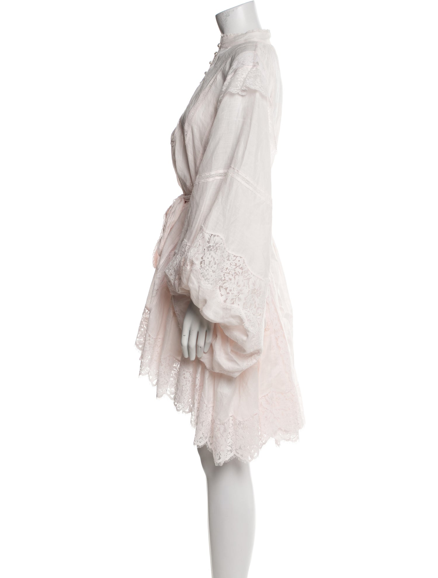 Zimmermann Mock Neck Mini Dress